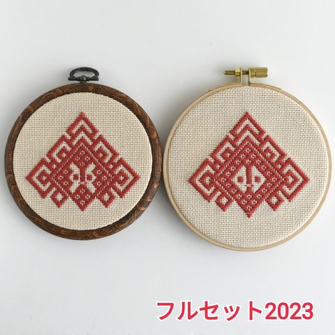 こぎん刺しキット 金魚ねぶた2023（フルセット）