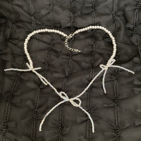 ୨୧ ribbon necklace ୨୧