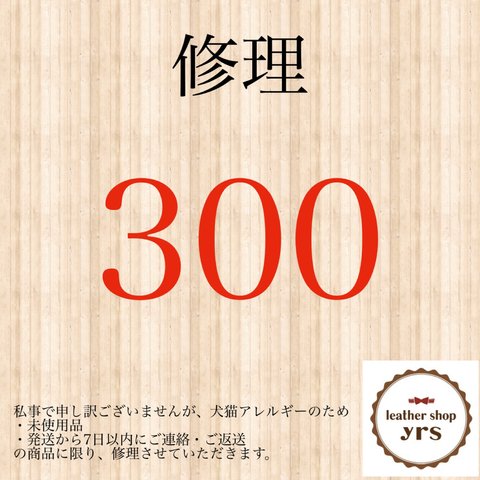 修理 300