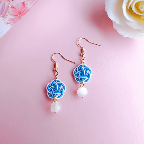 skyblue♡水引ピアス・イヤリング