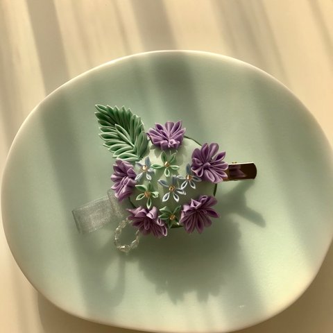 紫陽花コサージュ