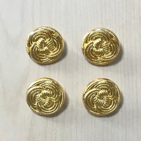 ●20㎜●GOLD BUTTON CABOCHONS PARTS