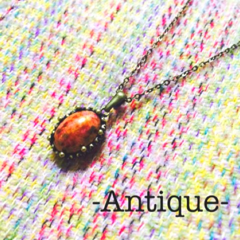 -Antique- チェコガラスネックレス