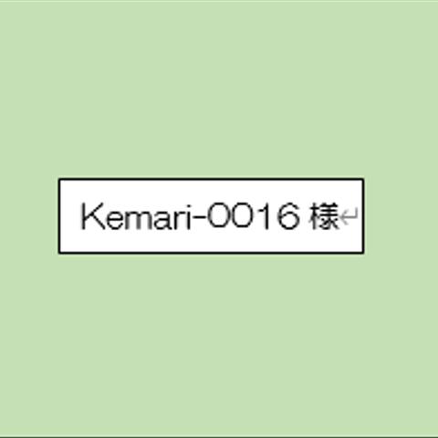 kemari-0016様専用枠