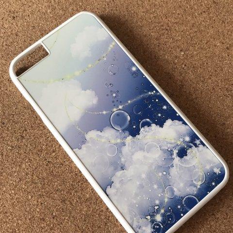 空へ旅立つシャボン玉　iphone6 6S 用　スマホケース