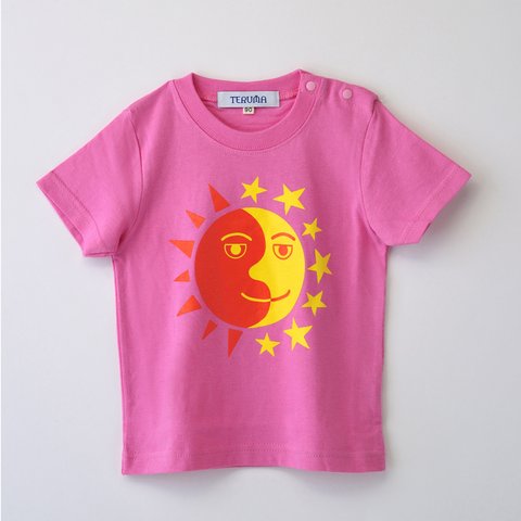 太陽と月　KIDS用Tシャツ　