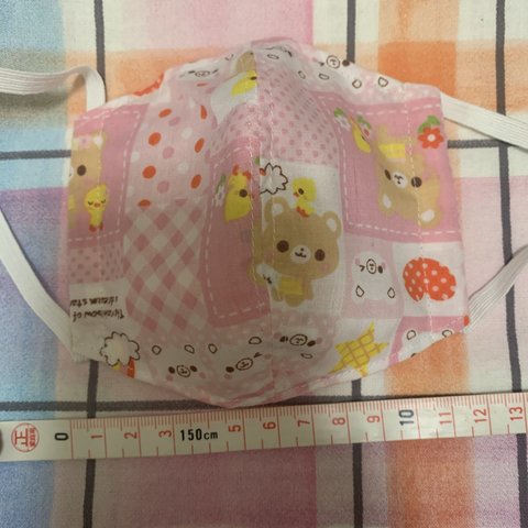 子供用 2枚で500円　5枚で1000円　コットン100％　立体マスク