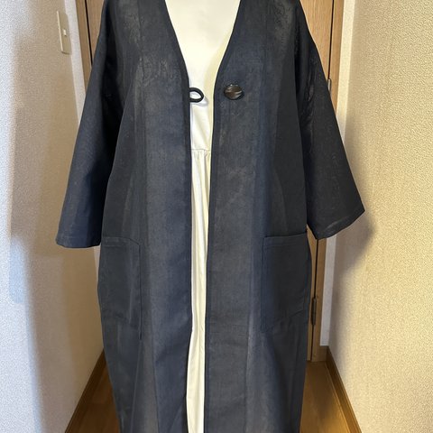 【NEW】夏着物「紗」生地使用のコート    ※写真は1枚ずつクリックすると全体が見えます。