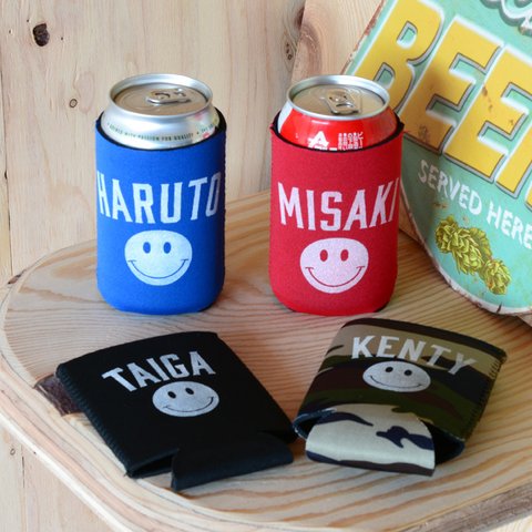 《送料無料》ボトルカバー Color カラー スマイル ニコちゃん COOZIE 350ml サイズ/n104m