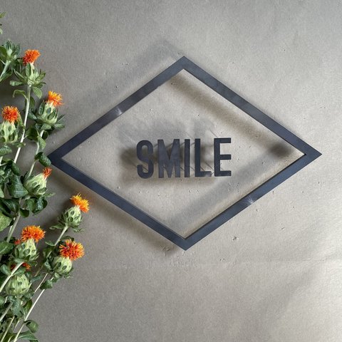 IRON ROGOPIN アイアンロゴピン「SMILE」菱形枠