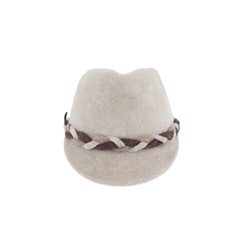 hntbk RRFW1905 fur felt Cap (LIGHT BEIGE)