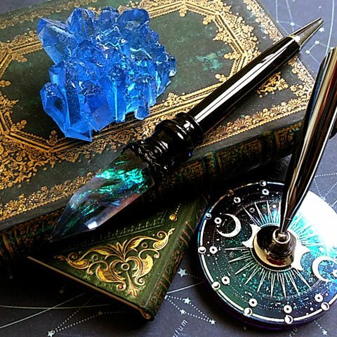 【魔術師スターターセット】書ける魔法の杖&魔法陣のペン立て