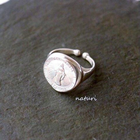 【medaille】sv925 miraculous medal ring