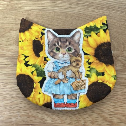 コヤンイサムチョン　リトルサンダーの猫型ポーチ　ひまわり