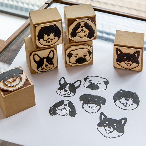 犬パーティー スタンプセット -  by Koopa