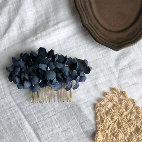  Violet hair comb【Navyblue】