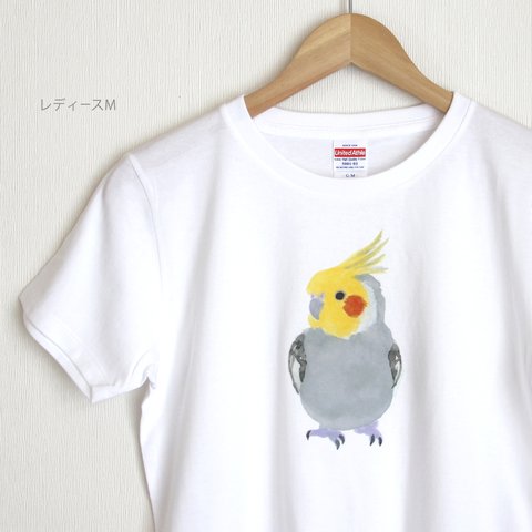 p-jet　オカメインコ （ノーマルB） Tシャツ　/ 鳥　インコ 