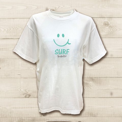 ハワイアンデザインTシャツ スマイルロゴ にこちゃん ニコ 笑顔のイラスト ノースショア ハワイ 半袖カットソー