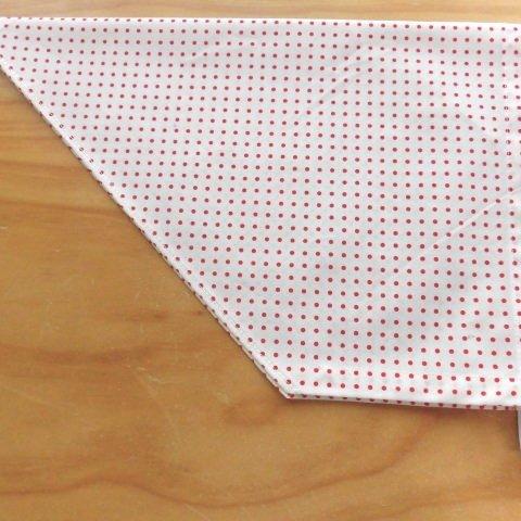 三角巾・52ｃｍ～／赤ドット【san177】