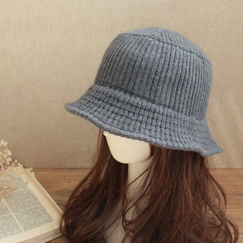 【大人用】手編み ふんわり ゆったり 秋冬ニット帽子