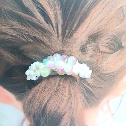 桜餅風ヘアゴム