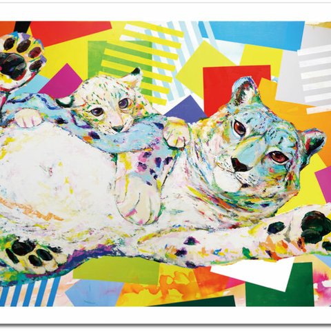 Art Frame Poster　”Yuki doke leopards”