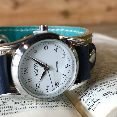 【送料無料】毎日つけていたくなる時計「ステッチラン 腕時計」受注生産（SRW-OTN-WS）Ⅱ