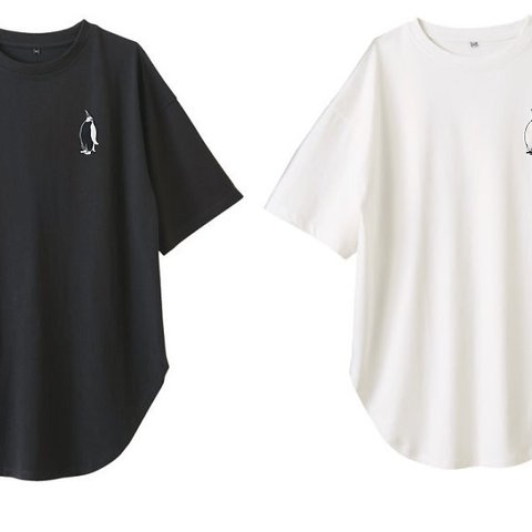 ペンギン レディースシルエットTシャツ 