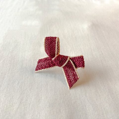 Vintage rétro Red Ribbon Ring