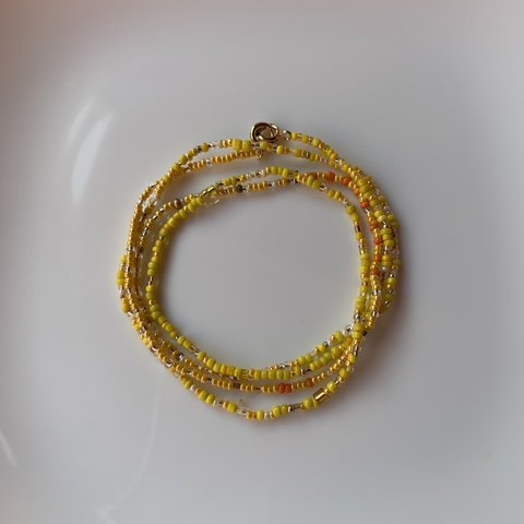 ★SALE‼★one color mask chain series＊ yellow 現品限り＊長さ金具込み 80㎝