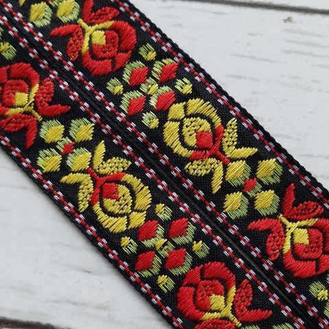 チロリアンテープ　刺繍　レトロ