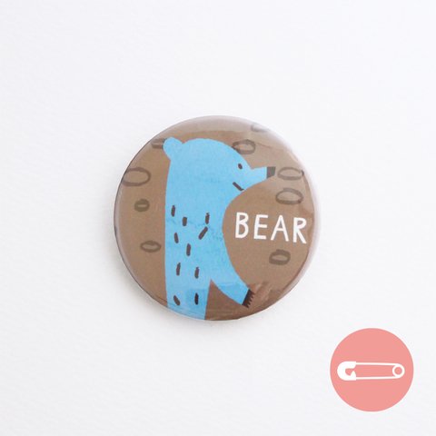 BEAR_クマ【54mm】_缶バッジ