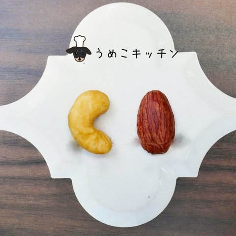 【イヤリング】アーモンド・カシューナッツ　　ミニチュアフード  食品サンプル