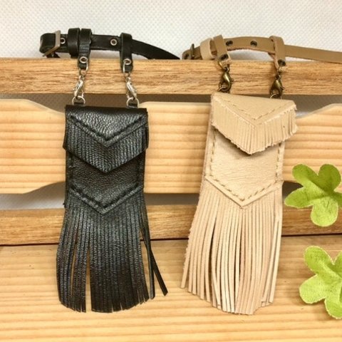 森き　フリンジヒップバックベルト　１つ　miniature bag.