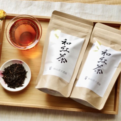 渋め本格派！香り系煎茶品種「静7132」の和紅茶50g×２袋セット☆ホットでもアイスでもOK