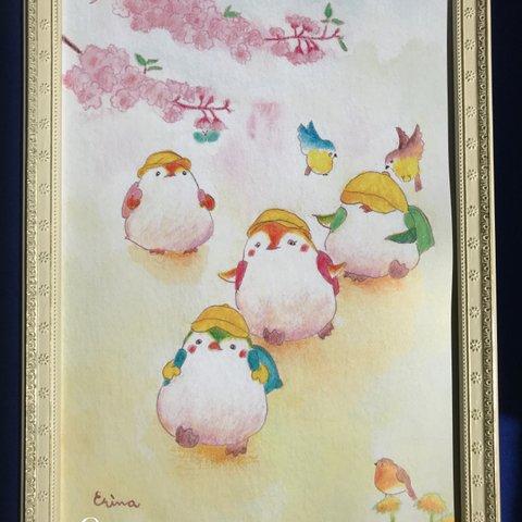 桜とペンギン１年生　ポスター