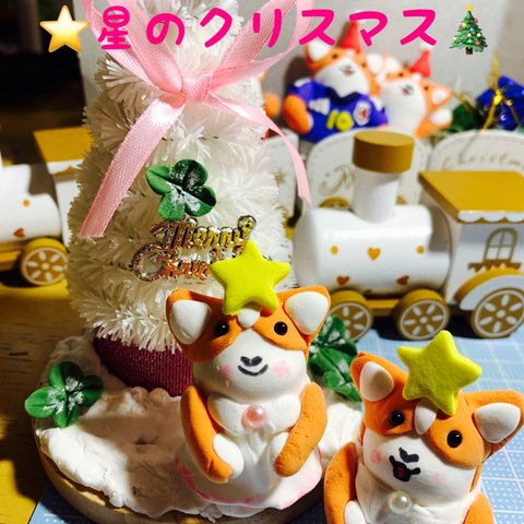 天使のコーギー🍀星のクリスマス🎄