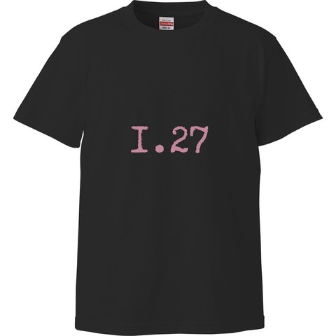 ユニセックスTシャツ【1月27日生まれ｜ブラック】カラーストロロジー (誕生色) バースデーカラー