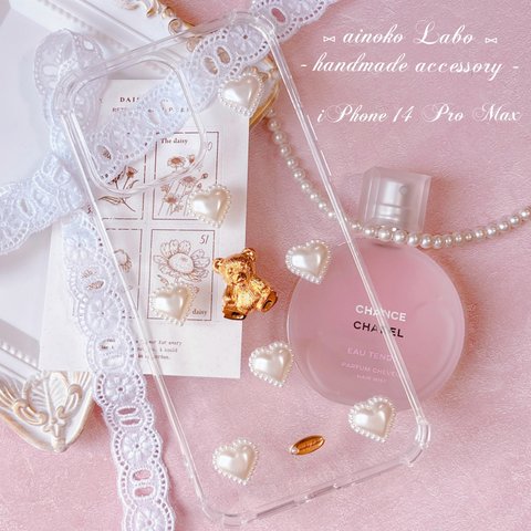 ❤︎ French girly bear iPhone14ProMax case ❤︎