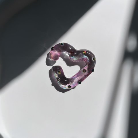 HEART earcuff ( Amagle/アマグル ) // イヤーカフ レジン