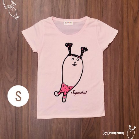 Supacchu! ラウンドネックTシャツ　ピンク S