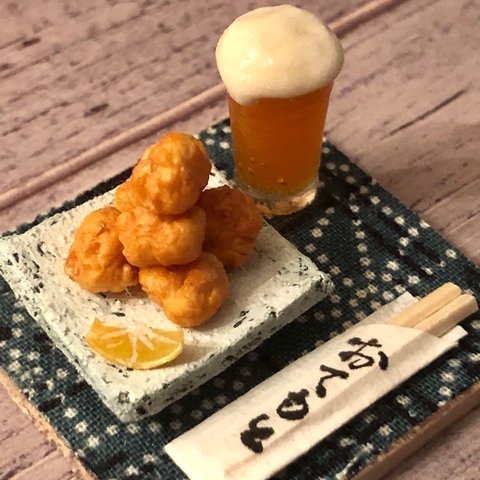 夏のおつまみ唐揚げ・ビールセット