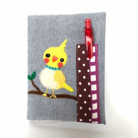 A6オカメインコのノートカバー