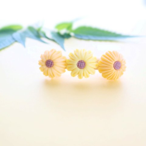 ひまわり🌻の練りきりバレッタ