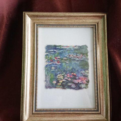 クロード・モネ 油彩画「睡蓮」(模写) (西洋美術の常識”を クロード・モネ 油彩画「睡蓮」(模写) (西洋美術の常識”を