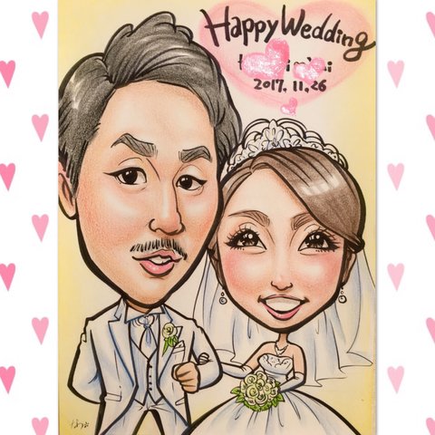 結婚式♡ウェルカムボード♡似顔絵♡♪