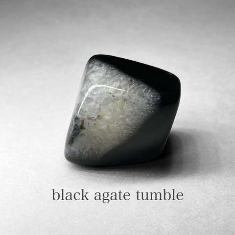 black agate tumble / ブラックアゲートタンブル B