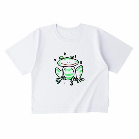 nkfE:3/オーバーサイズ/ビッグシルエット/Tシャツ/グリーンフロッグ/レディース