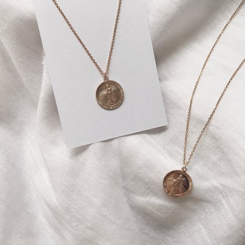 <再販>14kgf maria Coin necklace