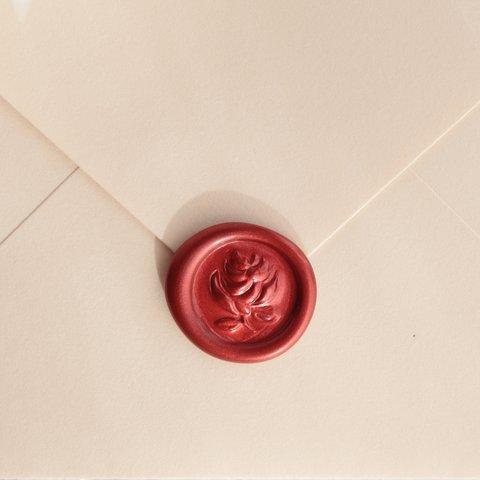 Rose  ￤  Sealing Wax Seal - 3D Mini  10枚set